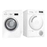 (Bundle) Bosch WAW28440SG Washing Machine (8kg) + WTN84200SG Condenser Tumble Dryer (7kg)